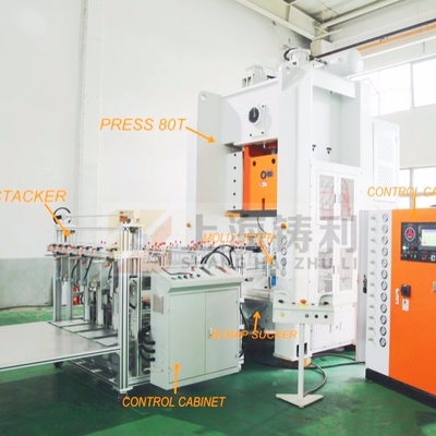 High Speed Aluminium Food Container Punching Machine 260mm Strokes