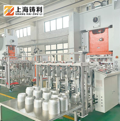 Automatic Aluminium Foil Container Making Machine For 7 8 9 Inch Round Pan
