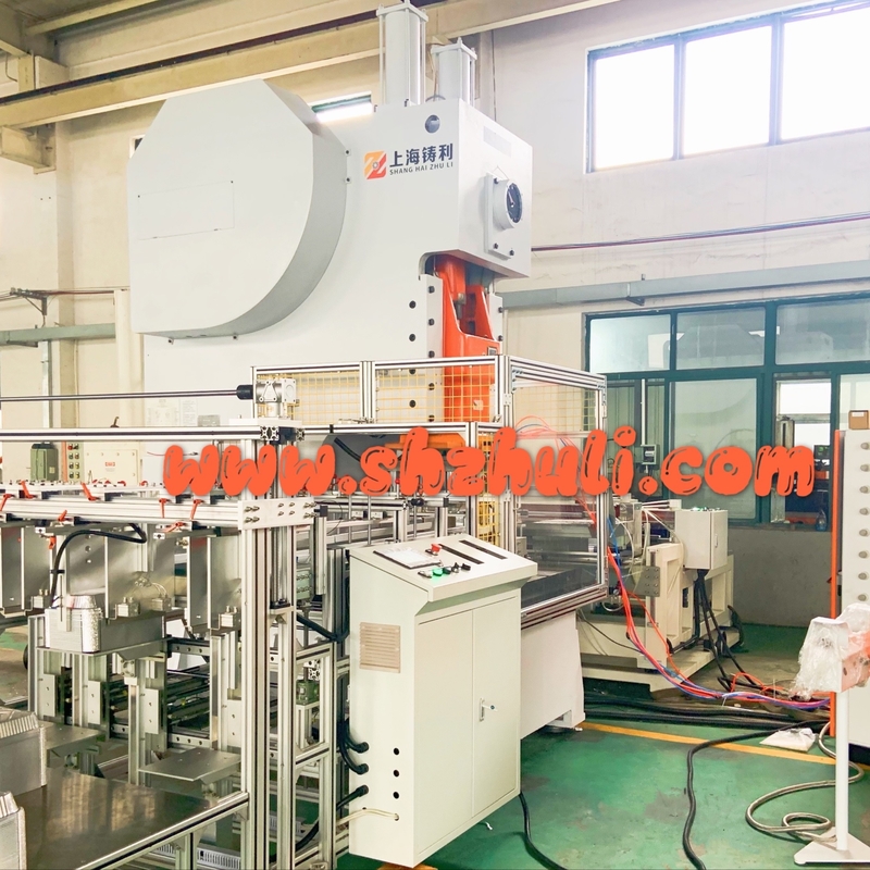 PLC Aluminium Foil Container Punching Machine Zl-T63 For 750ml Containers